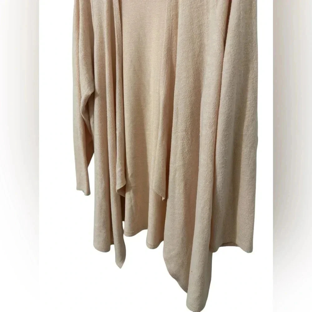 Torrid Super Soft Plush Open Front Light Pink Car… - image 5